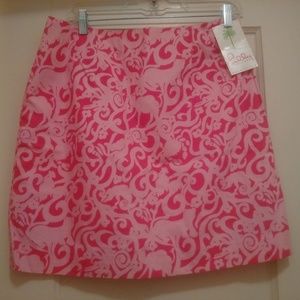 Lilly Pulitzer Simple Skirt Pink 7 C'S 10 NWT